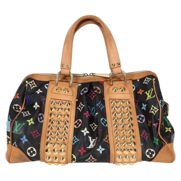 LOUIS VUITTON Monogram Multicolor Courtney MM Bag 2way Black - Picture 2 of 16